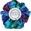 Jewel Tone Silk Scrunchies Beautiful Jewel Tone Silk Scrunchies for Women, Hand Dyed in Blue, Green, and Purple 100% Mulberry Silk Satin