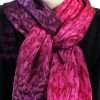 11 x 60 Red Purple Womens Silk Neck Scarves Creative Fashion Unique Red-Purple 11" x 60" Women's Silk Satin Neck Scarf